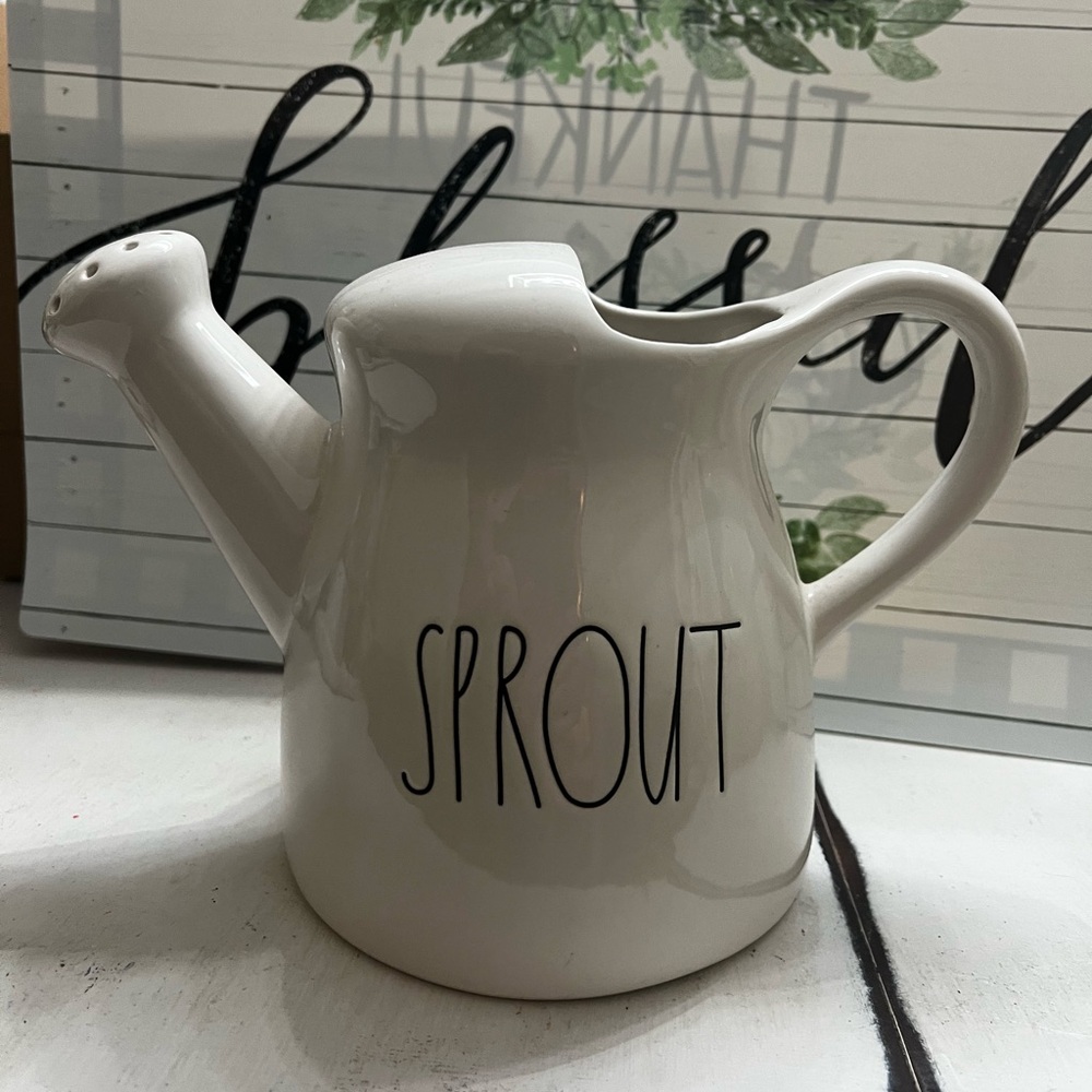 Rae Dunn White 'Sprout' Watering Can